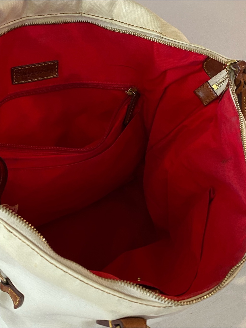 Dooney & Bourke Nylon Tote in Cream🌺 - Picture 7 of 15
